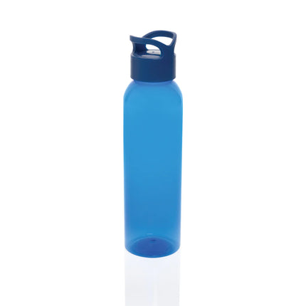  clear drinkware with a blue cap and eco-friendly design.