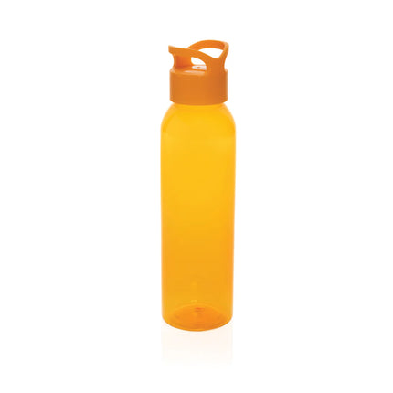 XD Collection Oasis RCS recycled pet water bottle 650ml in clear drinkware with a blue cap and eco-friendly design.
