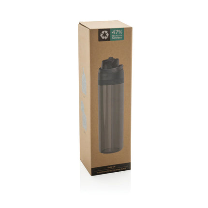 XD Collection Omni Sip RCS RPET water bottle 800ML in clear with a blue lid
