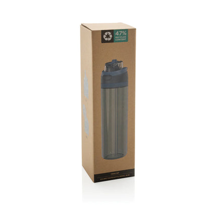  clear plastic drinkware with a screw-top lid and ergonomic design