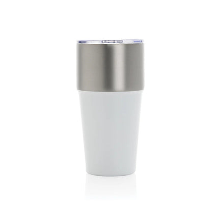  500ml drinkware with sleek design and eco-friendly recycled steel finish.