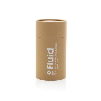 XD Collection Fluid RCS certified recycled steel 500ml tumbler