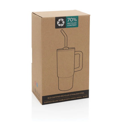 Embrace deluxe RCS recycled stainless steel tumbler 900ml by XD Collection