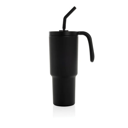 XD Collection Graphic 360 RCS certified recycled steel tumbler 900ml for beverages