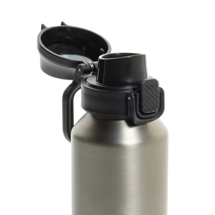  stainless steel drinkware with secure lid and ergonomic design.