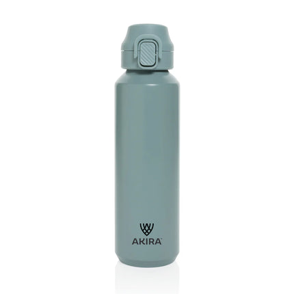 XD Collection Via RCS Re-steel lockable sport bottle 600ML in stainless steel with a secure lid and ergonomic design.