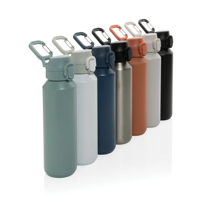 XD Collection Via RCS Re-steel lockable sport bottle 600ML in stainless steel with a secure lid