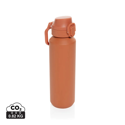 XD Collection Via RCS Re-steel lockable sport bottle 600ML in stainless steel with a secure lid