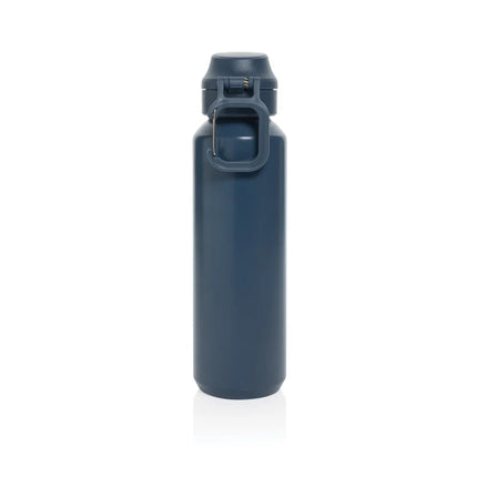 XD Collection Via RCS Re-steel lockable sport bottle 600ML in stainless steel with a secure lid and ergonomic design.