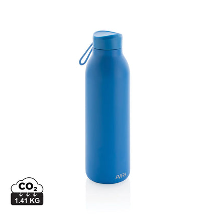 Avira Avior RCS Re-steel 500ml bottle in stainless steel with black lid