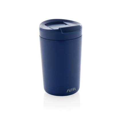  stainless steel drinkware with a sleek design and secure lid for hot and cold beverages.