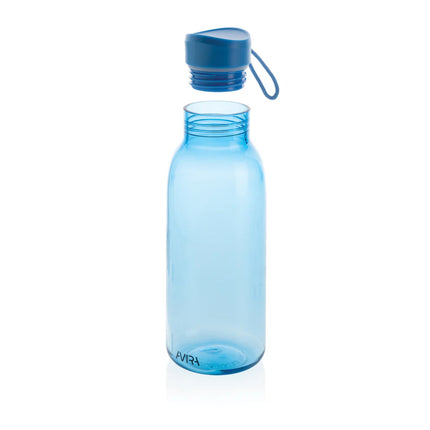  eco-friendly reusable water bottle with a clear design and screw cap.