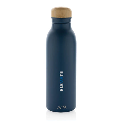 Avira Alcor RCS Re-steel 600ml single wall water bottle in stainless steel with a sleek
