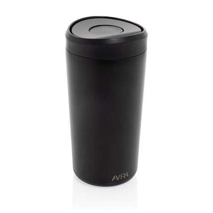 Avira Alix RCS re-steel click tumbler 400ML in stainless steel with a secure lid
