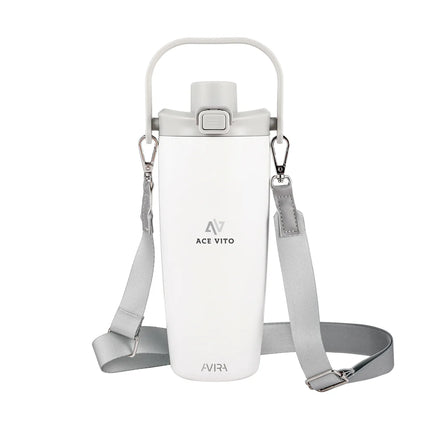 Avira Ayala RCS re-steel duosip lockable crossbody tumbler with lid
