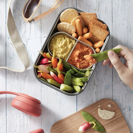Large stainless steel sandwich box by Black + Blum
