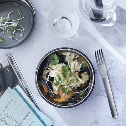 Black + Blum glass lunch bowl 750ml with clear