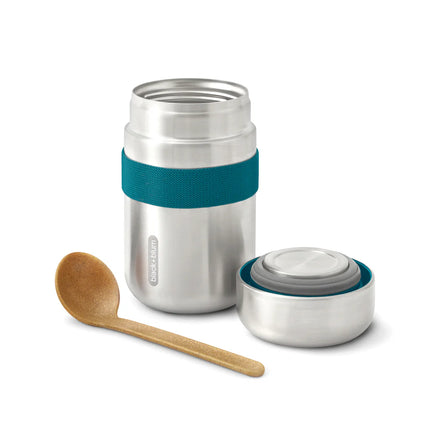 Black + Blum Food Flask 400 ml in stainless steel with a black lid