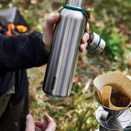Black + Blum insulated 750ml water bottle in stainless steel with a sleek
