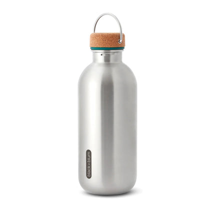 Black + Blum 600ml steel water bottle featuring a sleek