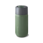 Glass,Silicone / olive green / 16.5 x ø 7.2 cm