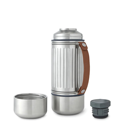 Black+Blum Explorer Flask Duo 1L set with two black drinkware bottles