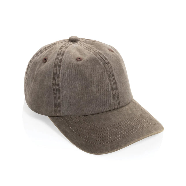 XD Xclusive BEAU AWARE™ washed 6-panel cotton twill cap with ventilation eyelets and curved brim
