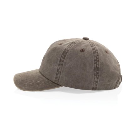  headwear with a curved brim and adjustable strap