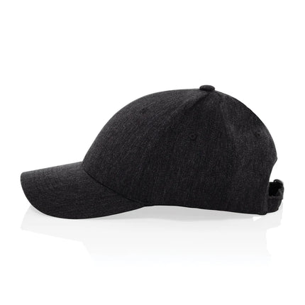XD Collection Milo recycled heather 6-panel cap in 200g headwear with a comfortable