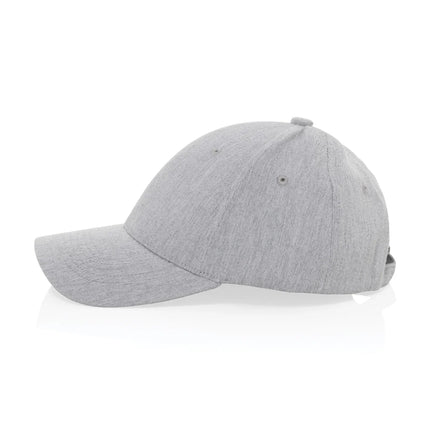 XD Collection Milo recycled heather 6-panel cap in gray