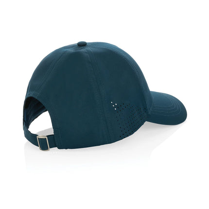  eco-friendly headwear with a curved brim and adjustable strap.