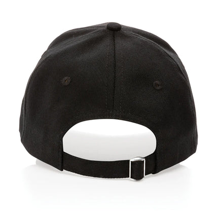  showcasing eco-friendly headwear with a curved brim and adjustable strap.