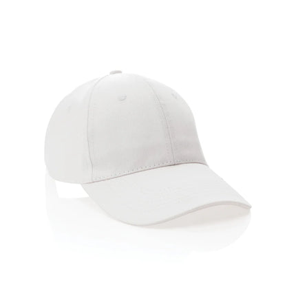Six-panel recycled cotton cap with AWARE™ tracer from XD Collection
