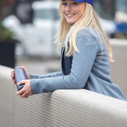 Six-panel recycled cotton cap with AWARE™ tracer from XD Collection