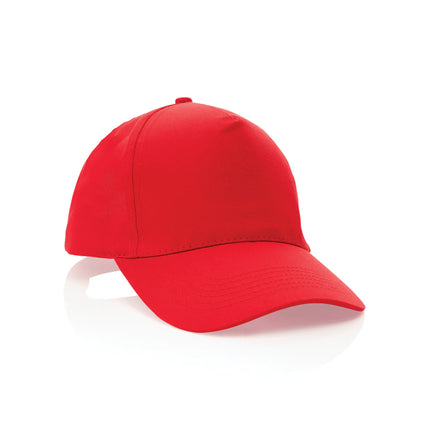  showcasing its eco-friendly headwear design and branding.