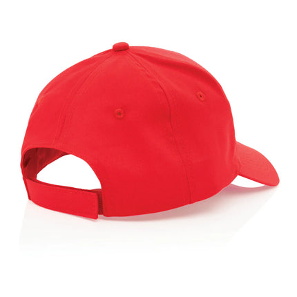  showing the black 5-panel headwear with branding details.