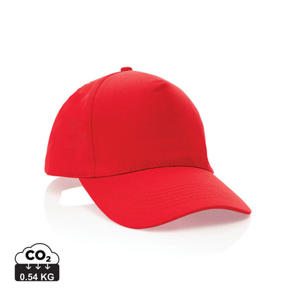 XD Collection Impact 5-panel recycled cotton cap with AWARE™ tracer