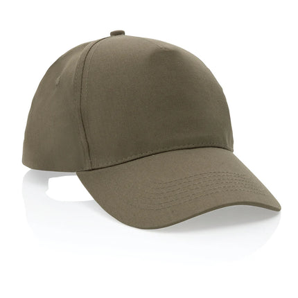 XD Collection Impact 5-panel recycled cotton cap with AWARE™ tracer