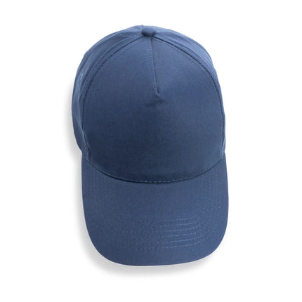 Impact 5-panel recycled cotton cap by XD Collection featuring AWARE™ tracer