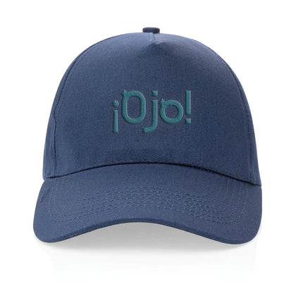 Impact 5-panel recycled cotton cap by XD Collection with AWARE™ tracer