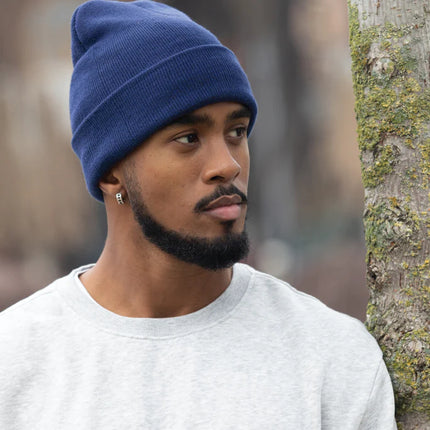  soft knitted headwear in neutral color