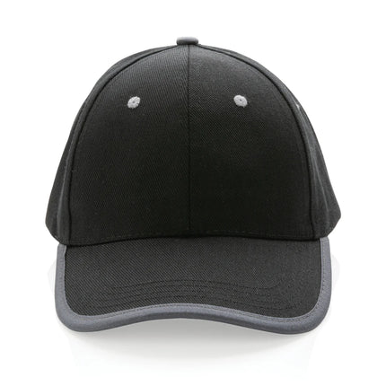 Brushed cotton 6-panel contrast cap in 280g fabric by XD Collection
