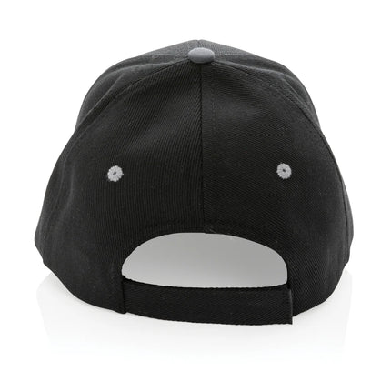  featuring a stylish headwear design with contrasting panels.