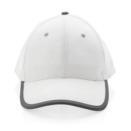  showcasing a stylish headwear design in natural fabric and color contrast.