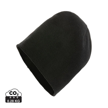  warm headwear with a ribbed knit design.