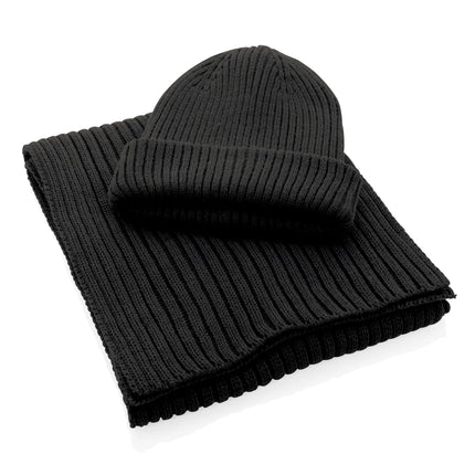 Impact AWARE™ Polylana® double knitted beanie from XD Collection