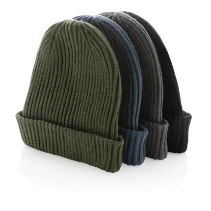 Impact AWARE™ Polylana® double knitted beanie by XD Collection
