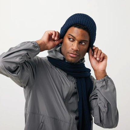 Impact AWARE™ Polylana® double knitted beanie by XD Collection