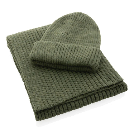 Impact AWARE™ Polylana® double knitted beanie by XD Collection