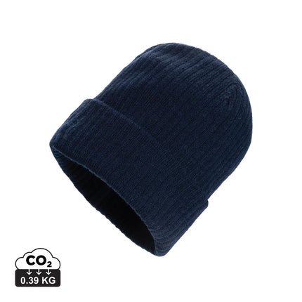  soft knit headwear with folded brim